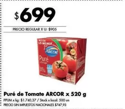 Arcor - Puré de Tomate