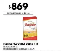Favorita - Harina 000 x 1 K
