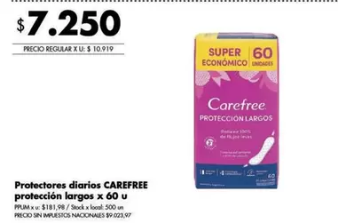 Carefree - Protectores diarios largos