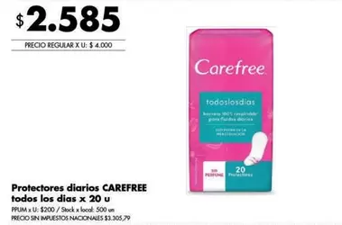 Carefree - Protectores diarios