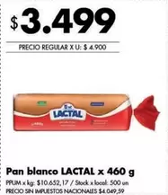 Lactal - Pan blanco