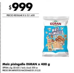Egran - Maíz pisingallo