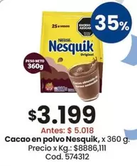 Nesquik - Cacao en polvo