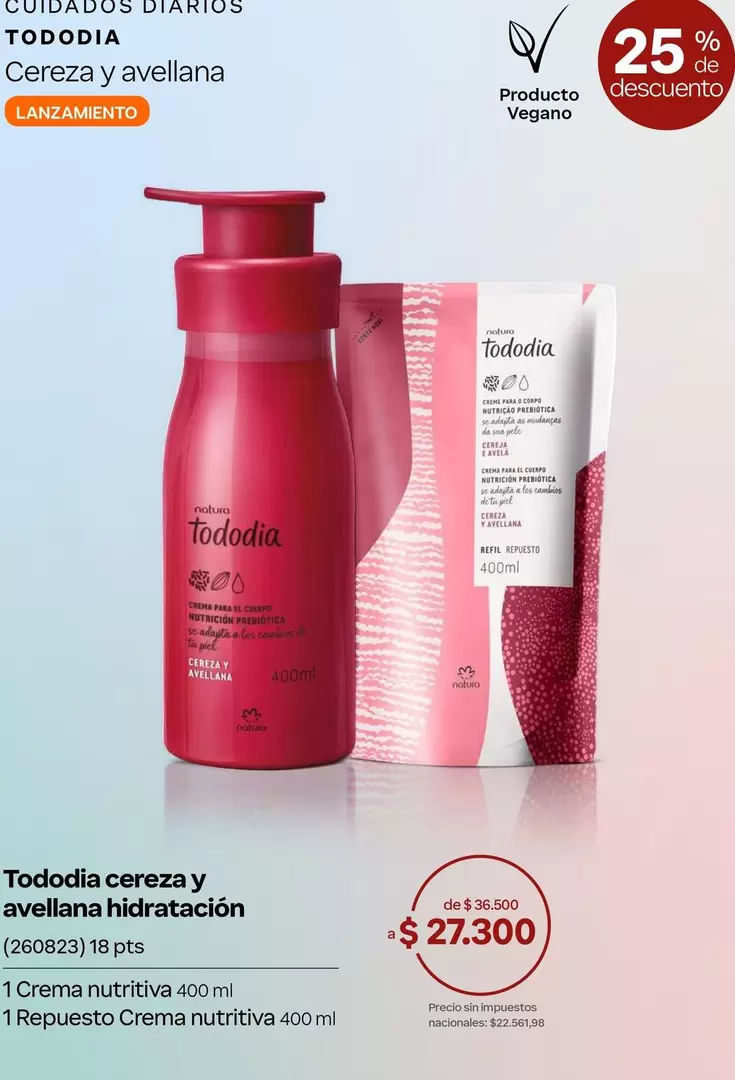 Natura - Tododia Cereza y Avellana Hidratación (260823)
