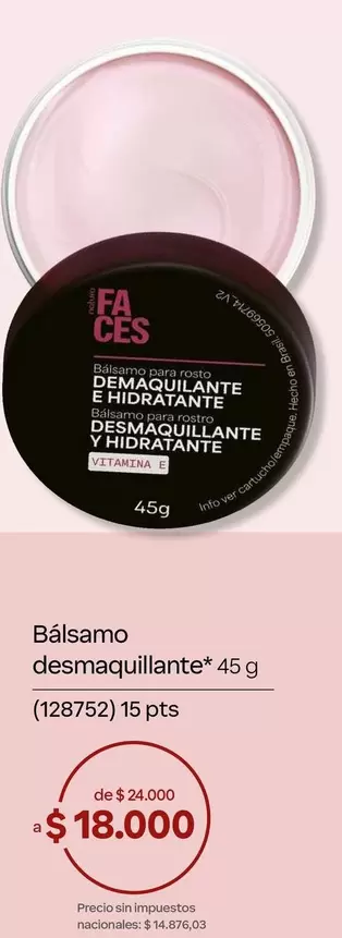 Brasil - Bálsamo desmaquillante