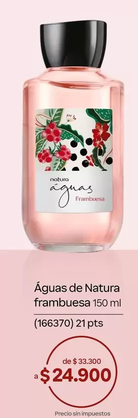 Natura - Águas de frambuesa 150 ml (166370)