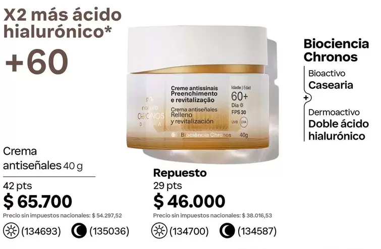 Natura - Crema antiséñales 40 g