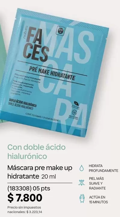 Mas - Máscara pre make up hidratante (183308)