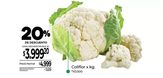X$ - Coliflor