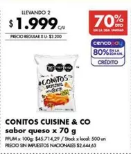 X$ - Conitos Cuisine & Co sabor queso