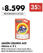 Ace - JABÓN LÍQUIDO CLÁSICO