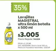 Magistral - Lavajillas ultra limón botella