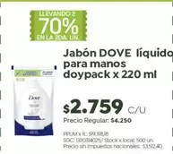 Dove - Jabón líquido para manos doypack