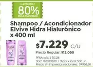 Elvive - Shampoo / Acondicionador Hidra Hialurónico