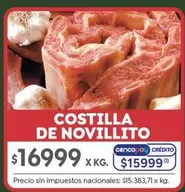 X$ - COSTILLA DE NOVILLITO