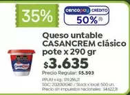 Casancrem - Queso untable cl
uevo sico pote