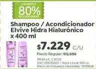 Elvive - Shampoo / Acondicionador Hidra Hialurónico