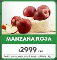 X$ - MANZANA ROJA