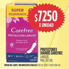 Carefree - PROTECCIÓN LARGOS