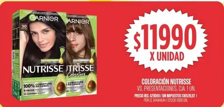 GARNIER - Coloración Nutrisse