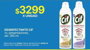 Cif - Desinfectante