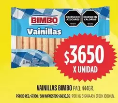 Bimbo - Vainillas