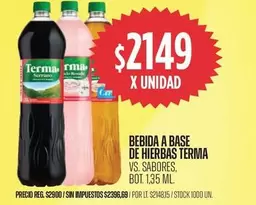 Terma - BEBIDA A BASE DE HIERBAS
