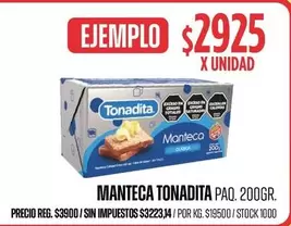 Tonadita - Manteca