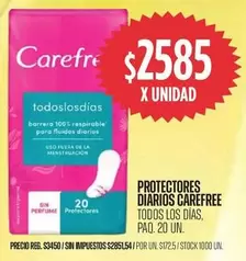 Carefree - Protectores Diarios