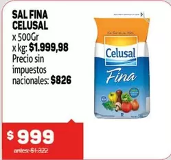Celusal - Sal fina