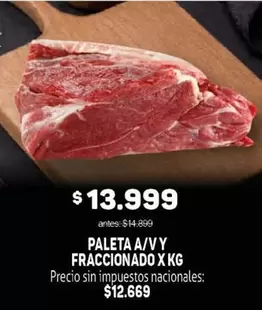 PALETA A/V Y FRACCIONADO