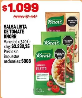 Knorr - Salsa lista de tomate