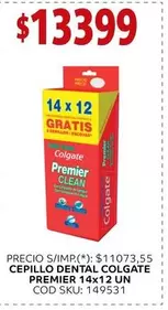 Colgate - CEPILLO DENTAL COLGATE PREMIER 14x12 UN