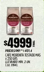Morenita - Cafe  Tostado Mas