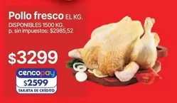 Pollo fresco EL KG.