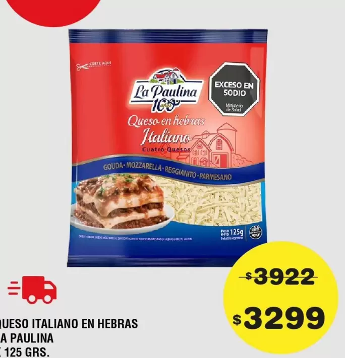 La paulina - Queso Italiano en Hebras