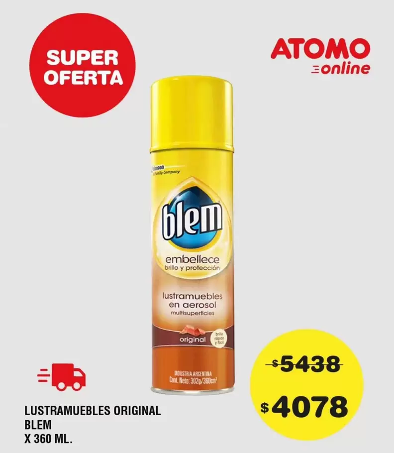 Blem - Lustramuebles Original en Aerosol