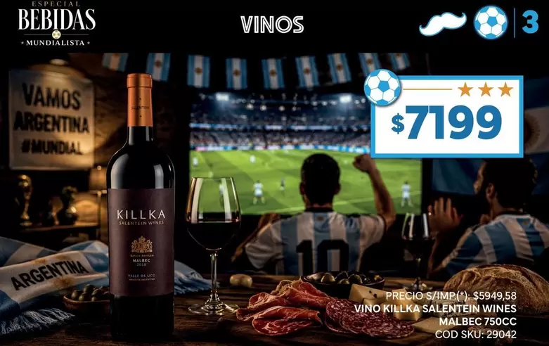 Killka - VINO KILLKA SALENTON WINES MALBEC 750CC