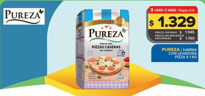 Pureza - Harina Con Levadura Pizza