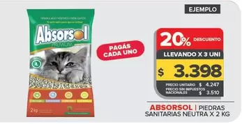Absorsol - Piedras Sanitarias Neutra