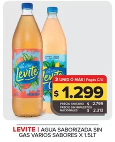 Levité - Agua Saborizada Sin Gas
