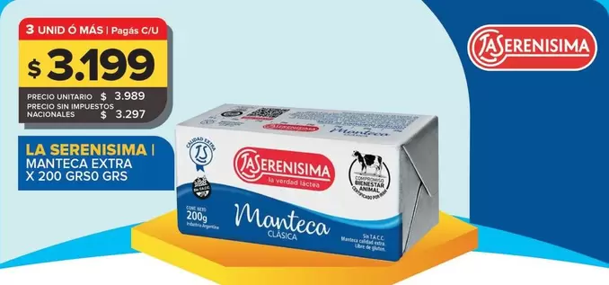 La Serenísima - Manteca Extra