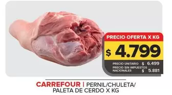 Carrefour - Pernil/Chuleta/Paleta De Cerdo