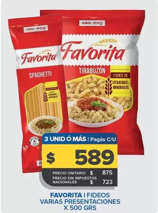 Favorita - Fideos