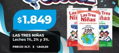 Las Tres Niñas - Leches 1%, 2% y 3%
