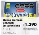 X$ - Queso cremoso