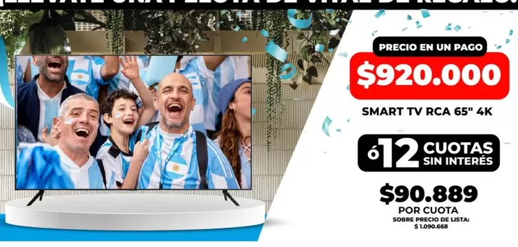 RCA - SMART TV 65" 4K