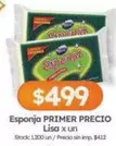 Primer - Esponja PRIMER PRECIO Lisa