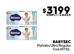 Babysec - Pañales Ultra Regular Cód:49732