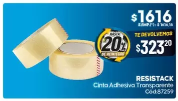 Cinta Adhesiva Transparente Cód.87259
